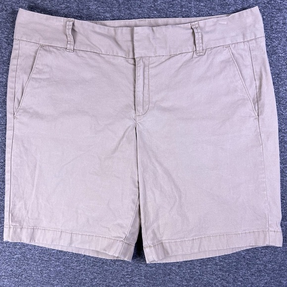 J. Crew Pants - J. Crew Frankie Shorts Womens 10 Beige Khaki Dress Chino Golf Stretch Fit36x9
